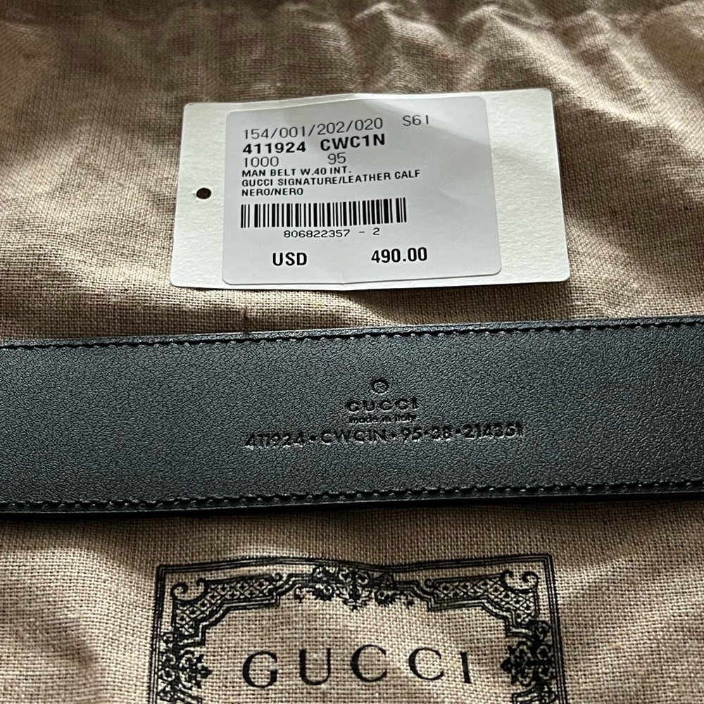 Gucci Signature Leather Belt - Picture 3 of 7